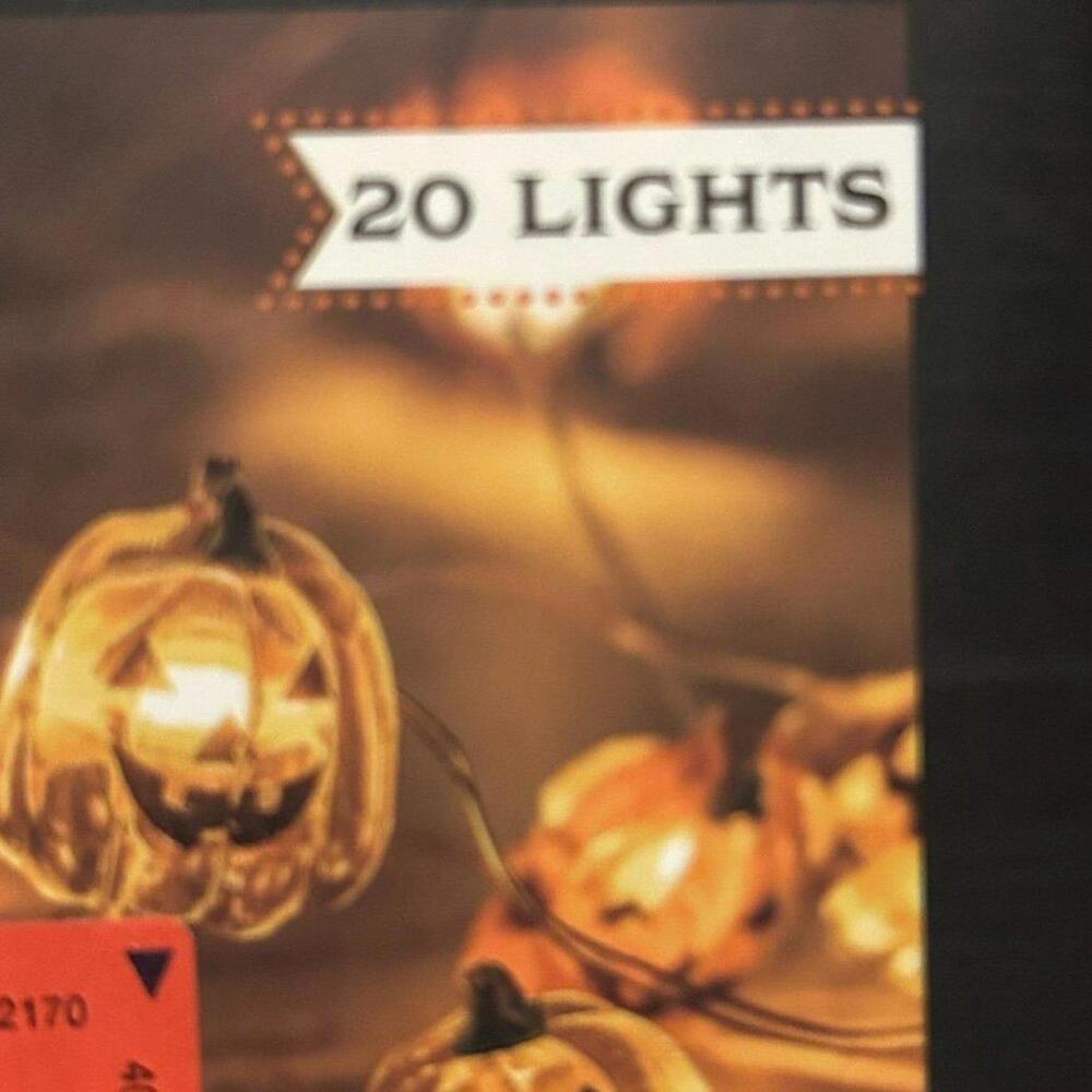 Halloween LED Pumpkin String Lights 20 lights - Picture 3 of 3